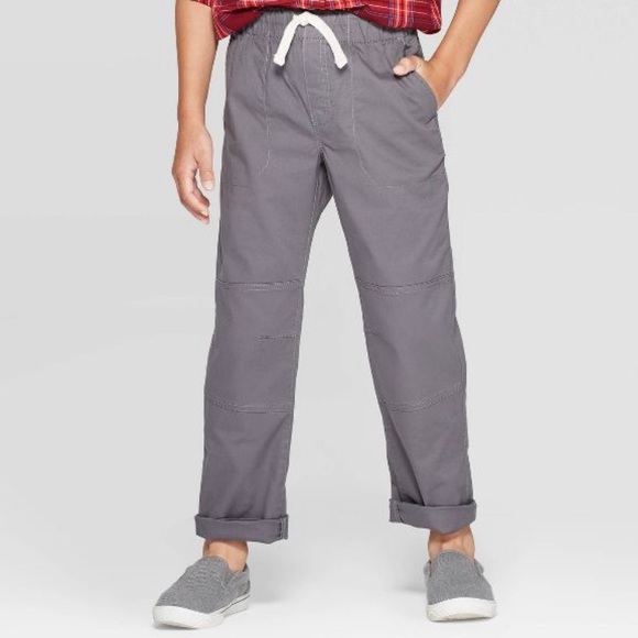 Cat & Jack straight reinforced knee, flexible drawstring, easy on easy off. - Picture 6 of 16